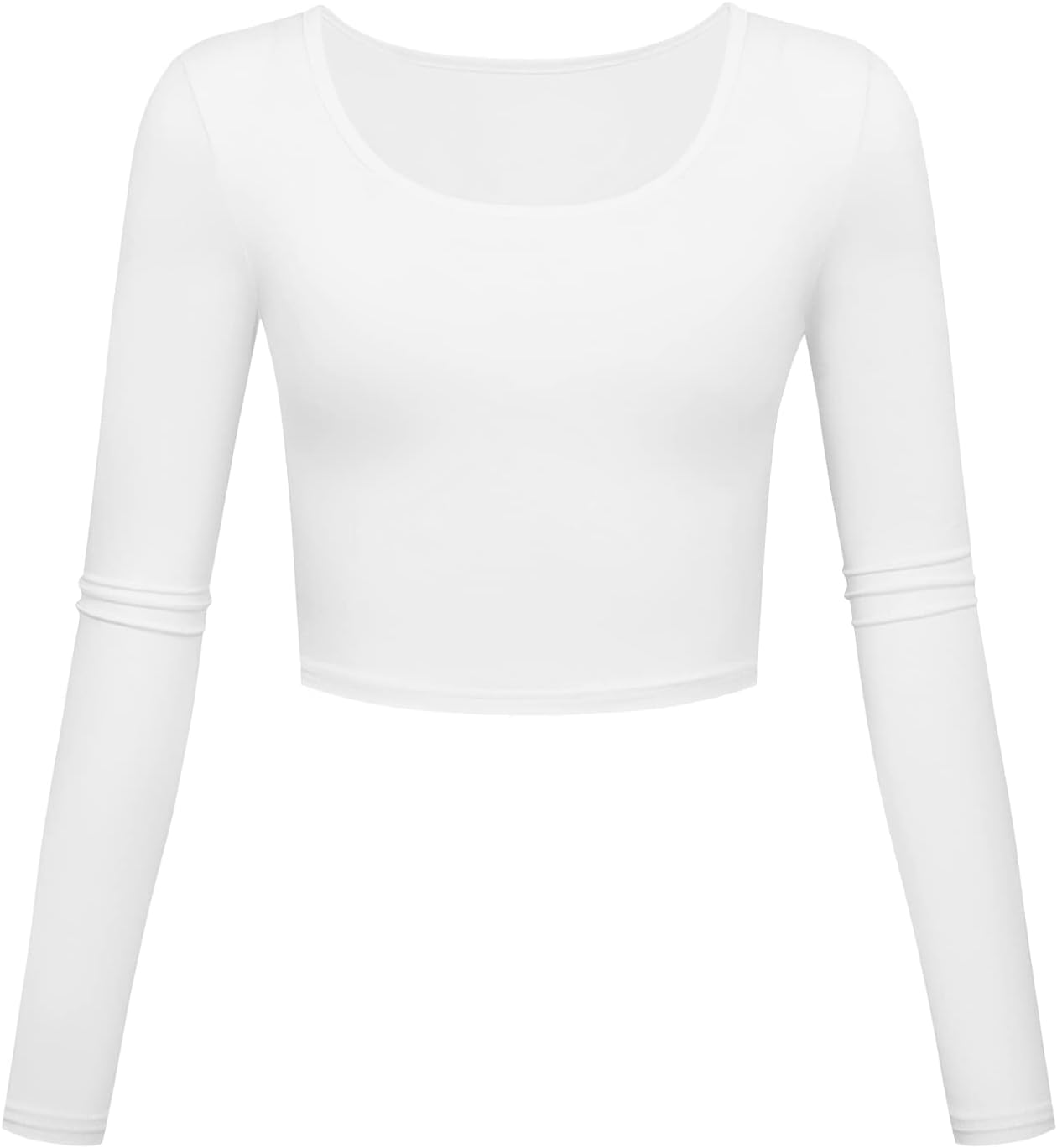 Lightweight Yoga Crop Tops Slim Fit Long Sleeve Workout Shirts for Women