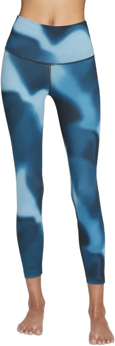 Nike Women’s Yoga Dri-FIT 7/8 High-Rise Printed Leggings, Gradient-DYE, XL