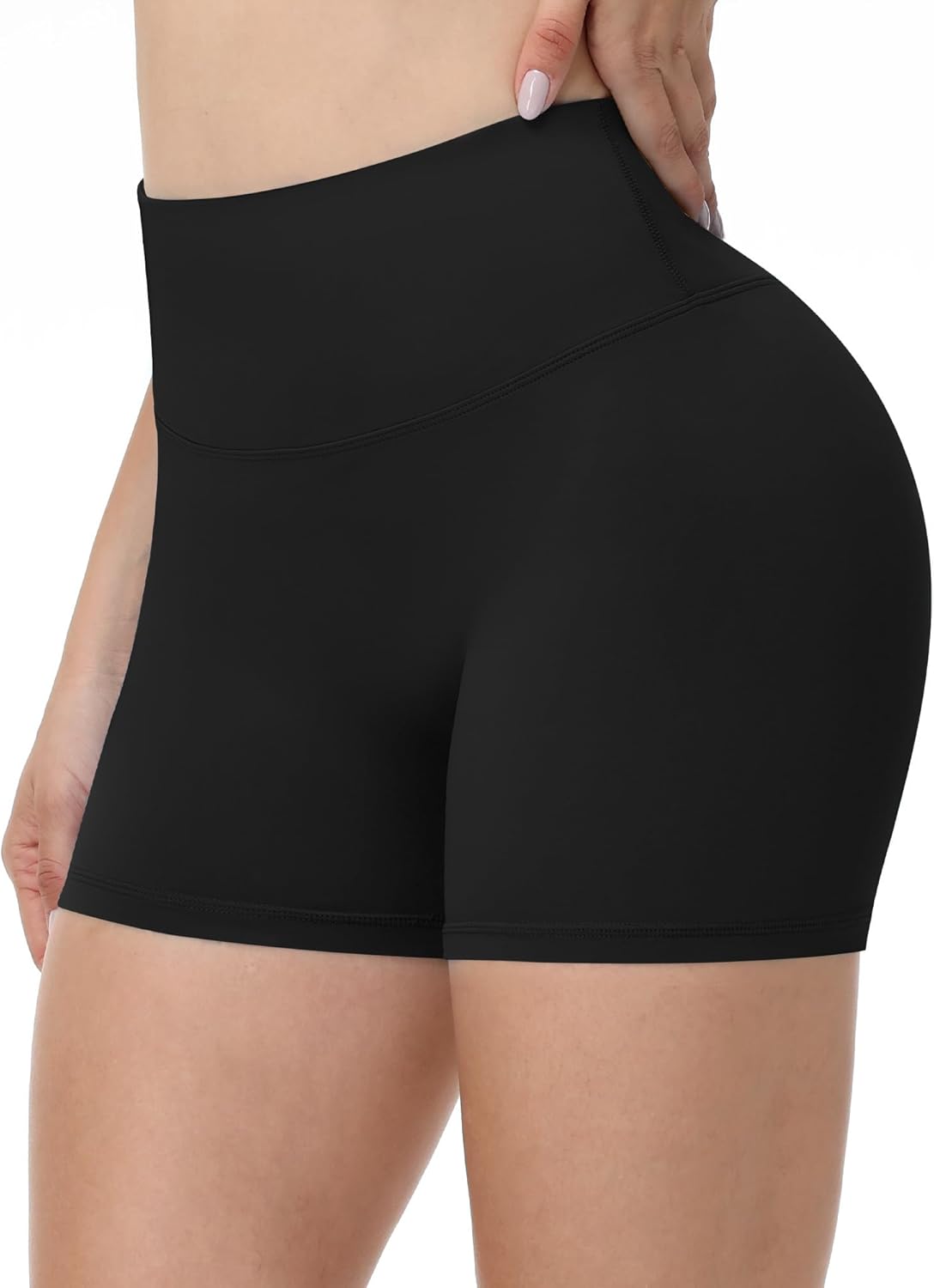 Runhit No Front Seam Biker Shorts for Women – 3”/5”/8” High Waisted Workout Gym Yoga Spandex Shorts Tummy Control