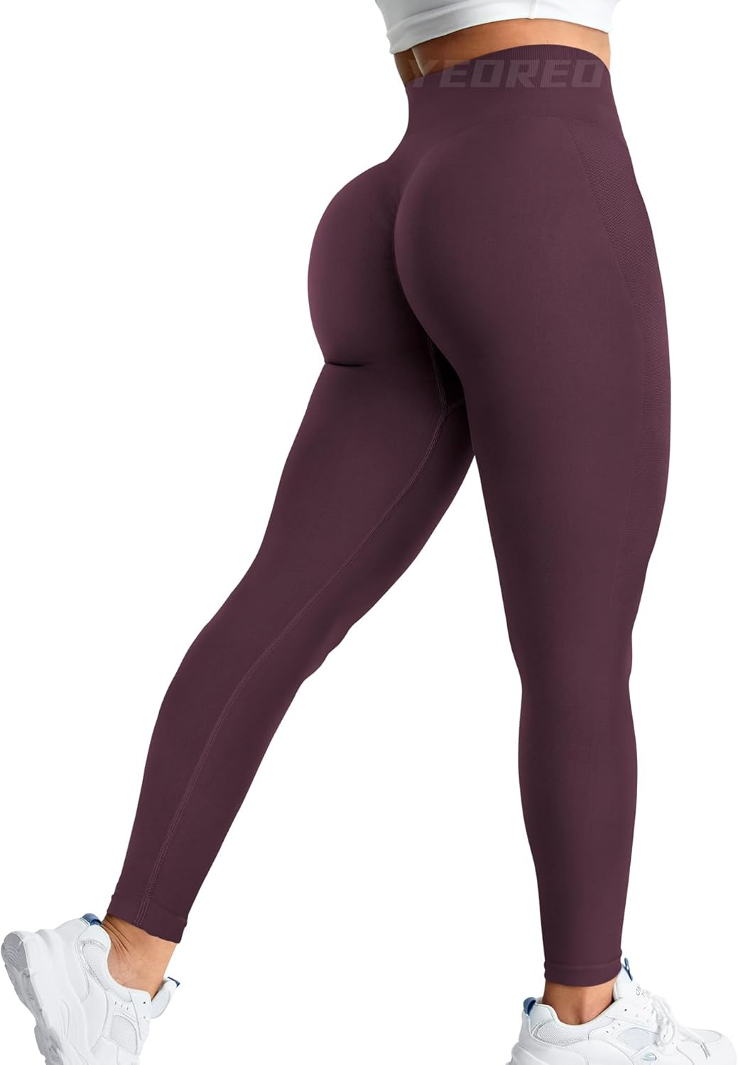 YEOREO Amplify Leggings for Women Seamless Scrunch Leggings Butt Lifting Gym High Waisted Athletic Leggings