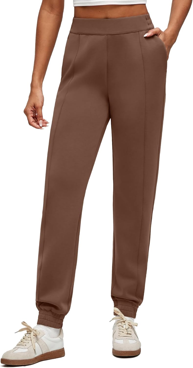 G4Free Smoofit Modal Soft Women’s Joggers Track Pants Tapered Leg Casual Scrub Sweatpants with Side Pockets