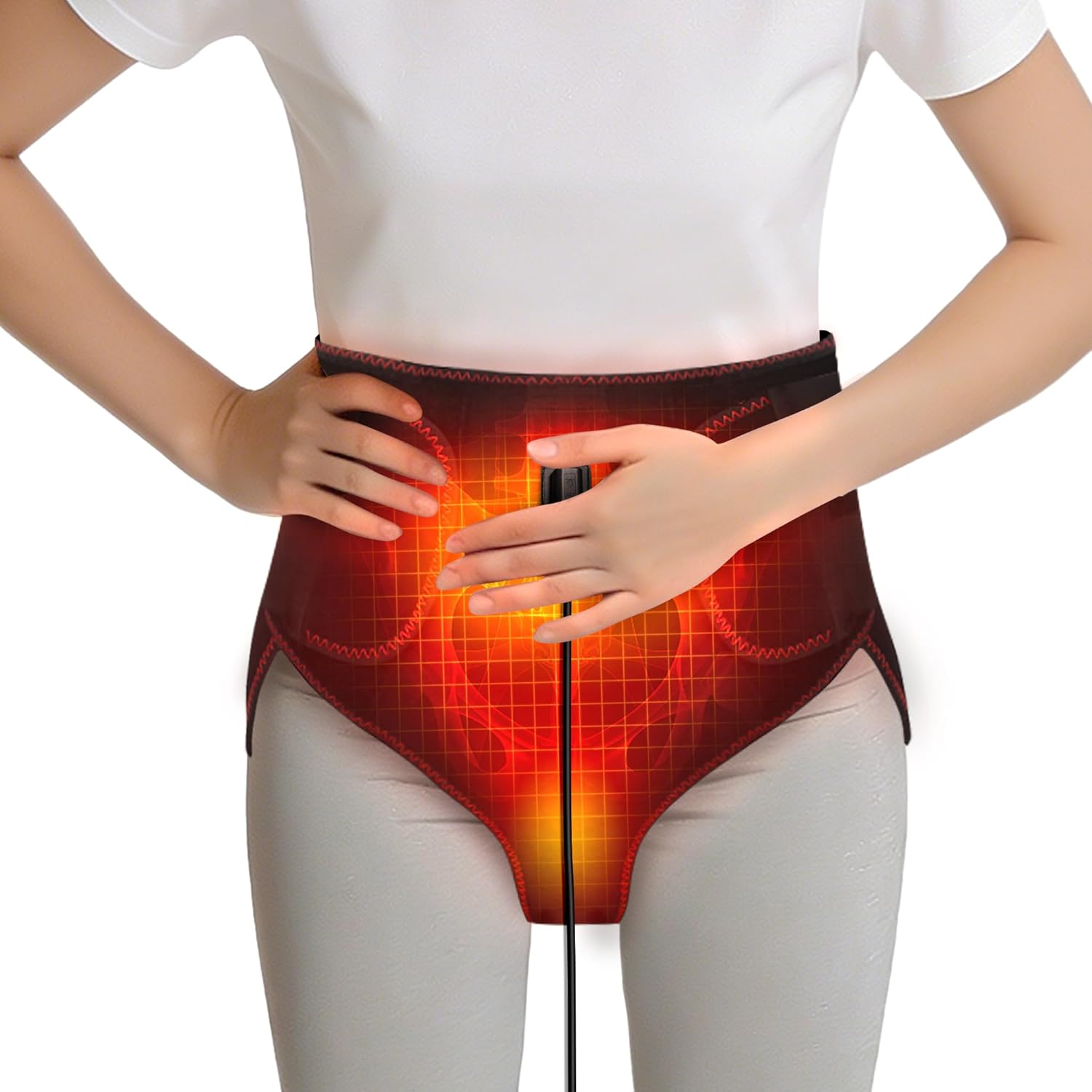 Heating Pad, Period Heating Pad for Period Cramps Massager for Women, Electric Heating Pad New Upgrade Menstrual Heating Pad for Abdomen Pain and Cramps Relief, Wrap Around Heating Pad