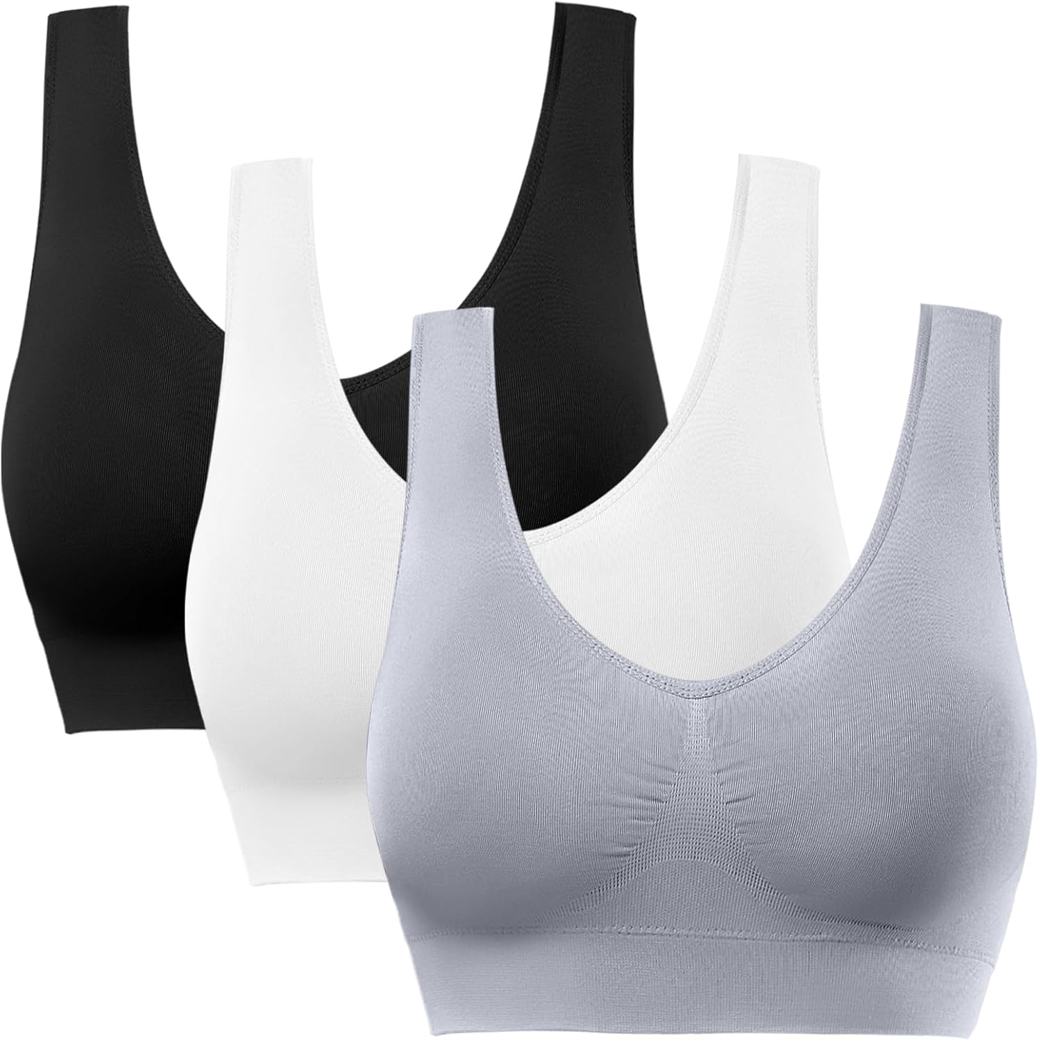 BESTENA Sports Bras for Women, Seamless Comfortable Yoga Bra with Removable Pads
