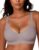 JOYTREE Silky Bras for Women No Underwire V Neck Bralettes for Women Cloud Feel Everyday T Shirt Bra with Extender