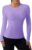 Women’s Long Sleeve Compression Shirts Workout Shirts Breathable Athletic Tops Slim for Yoga Running Gym