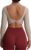Aoxjox Long Sleeve Crop Tops for Women Emma Twist Back Workout Cropped T Shirt Top