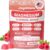Magnesium Glycinate Gummies 400mg High Absorption Calm Magnesium Complex Gummies with Citrate L-Threonate 600mg Coq10, Vitamin D3 & B6-Sugar Free,Focus, Energy Balance,and Muscle Function 90