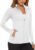 MAGCOMSEN Women’s UPF 50+ Lightweight Athletic Jacket Sun Protection Full Zip Long Sleeve Shirts Hiking Outdoor Pockets