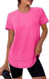 XIEERDUO Womens Workout Tops Short Sleeve Shirts Quick Dry Outfits for Hiking Running S-3XL